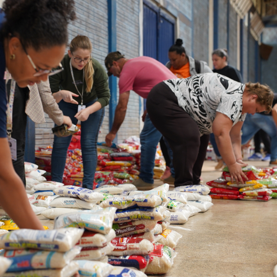 Exporandi 2025 arrecada cerca de 2 toneladas de alimentos que estão sendo entregues a famílias em vulnerabilidade